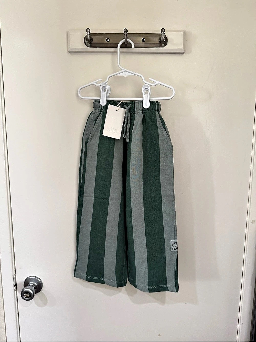 Zara Green Striped Pants 5 Years NWT